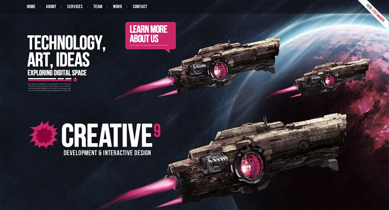Creative9 Website Screenshot