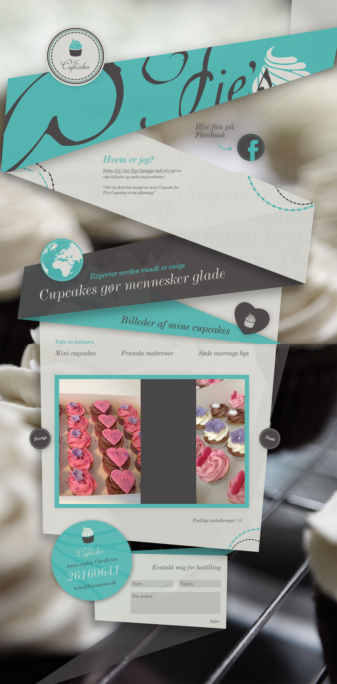 Fie’s Cupcakes Website Screenshot