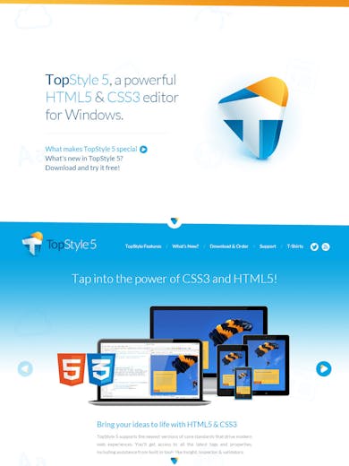 TopStyle 5 – HTML5 & CSS3 Editor Thumbnail Preview