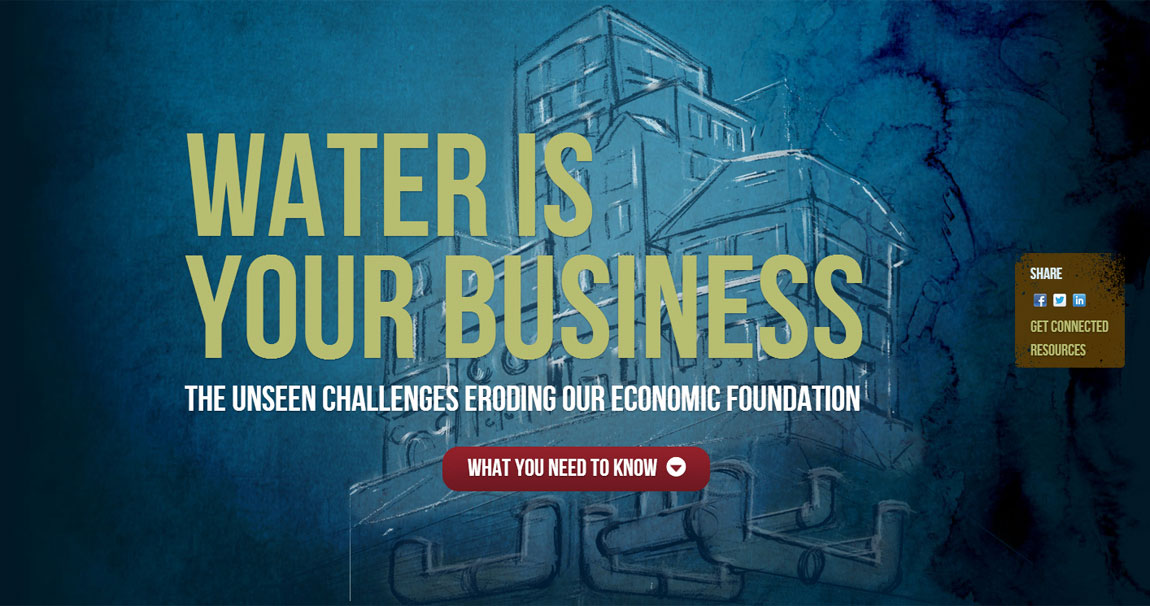Water is Your Business Website Screenshot