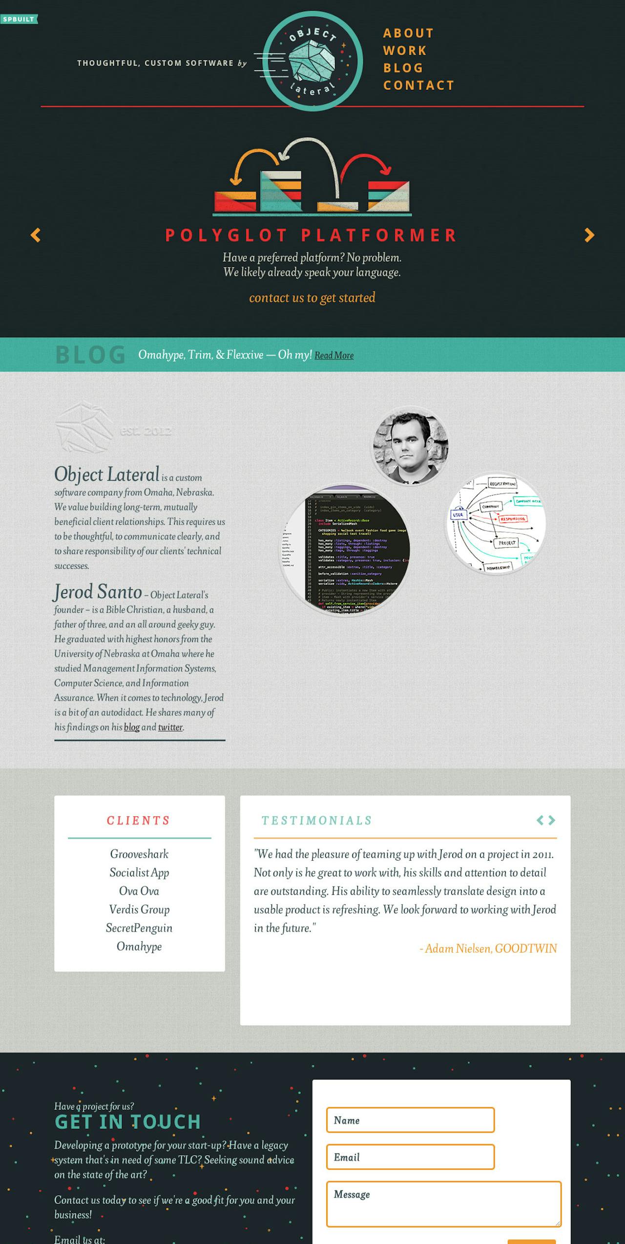 Object Lateral Website Screenshot