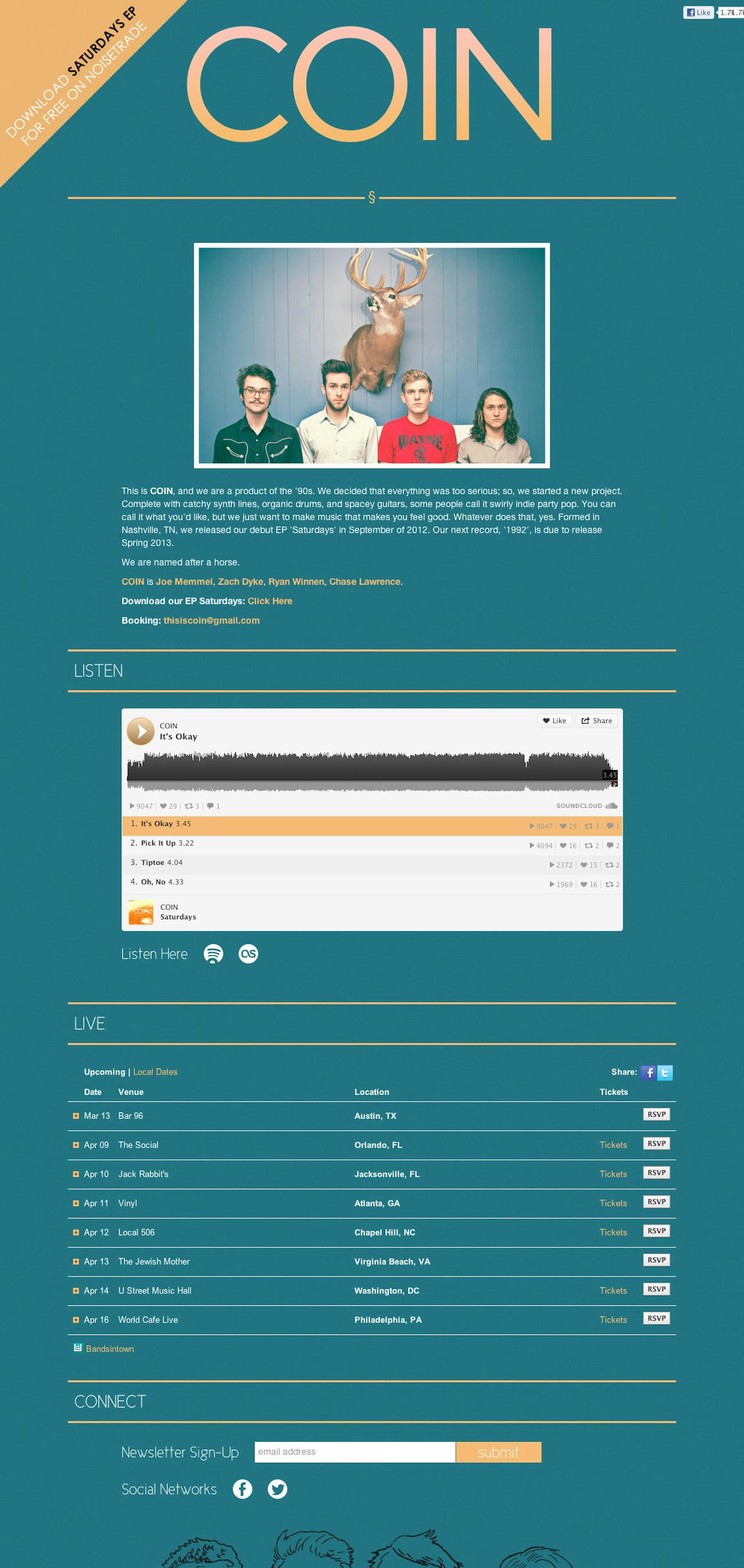 Coin Website Screenshot