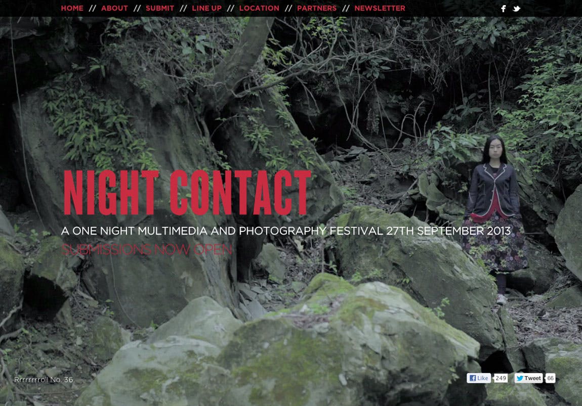 Night Contact Website Screenshot