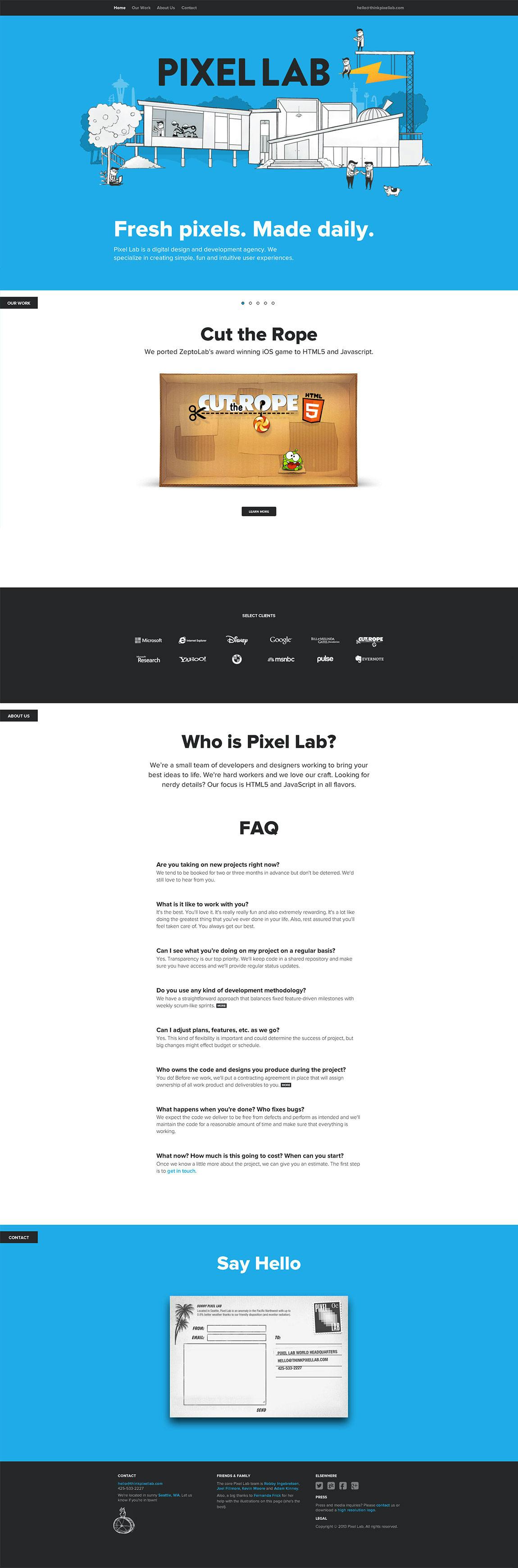 Pixel Lab Website Screenshot