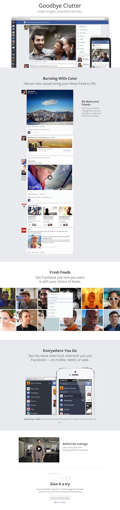 Facebook News Feed Redesign Thumbnail Preview