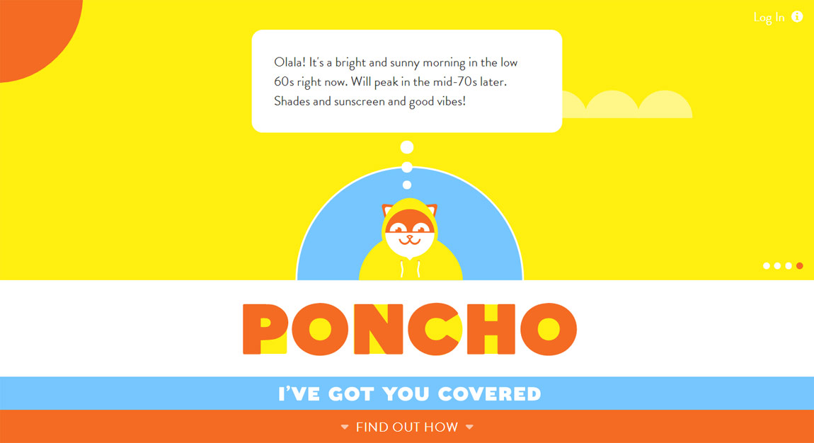 Poncho Website Screenshot