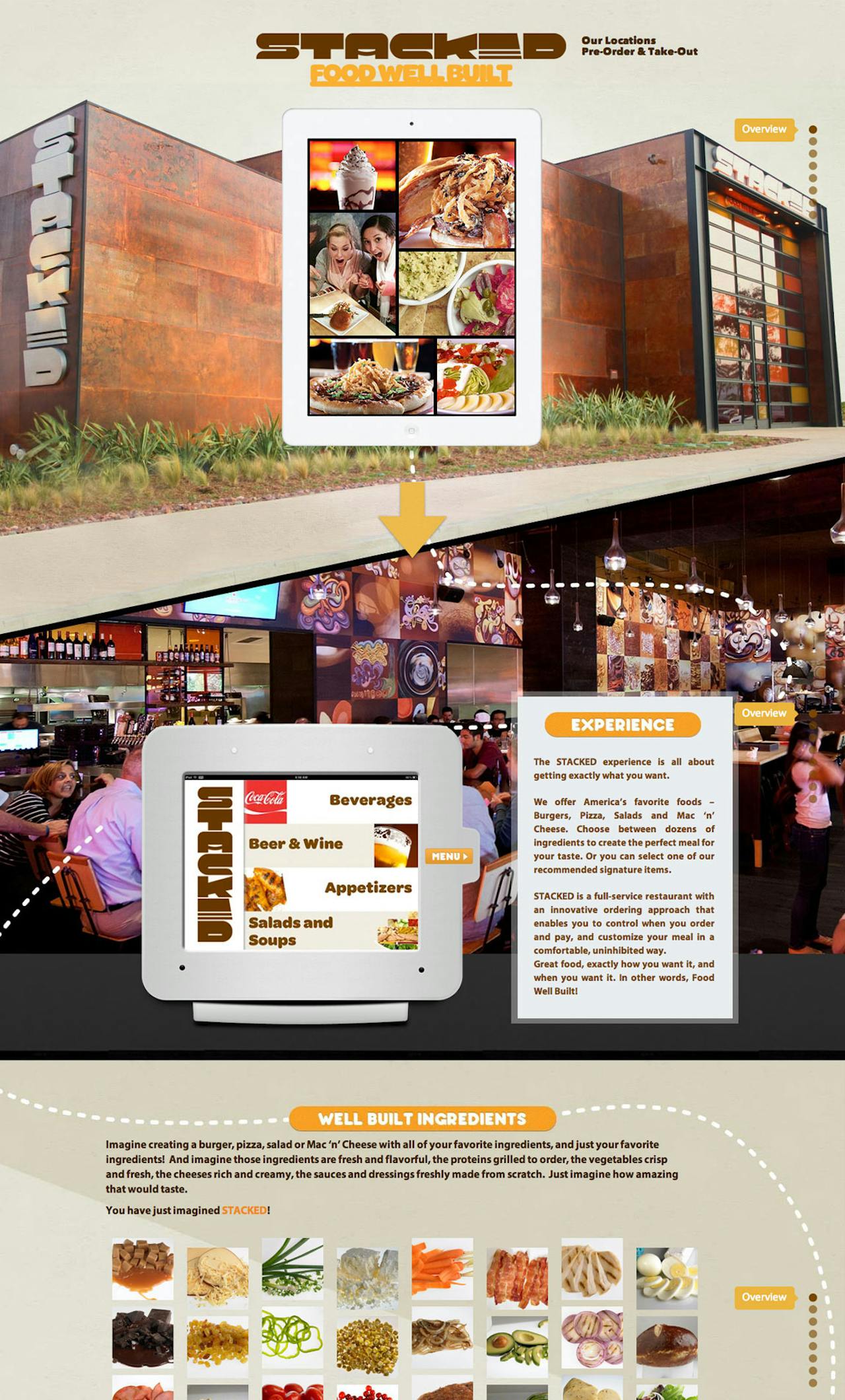 Stacked Restaurants Website Screenshot
