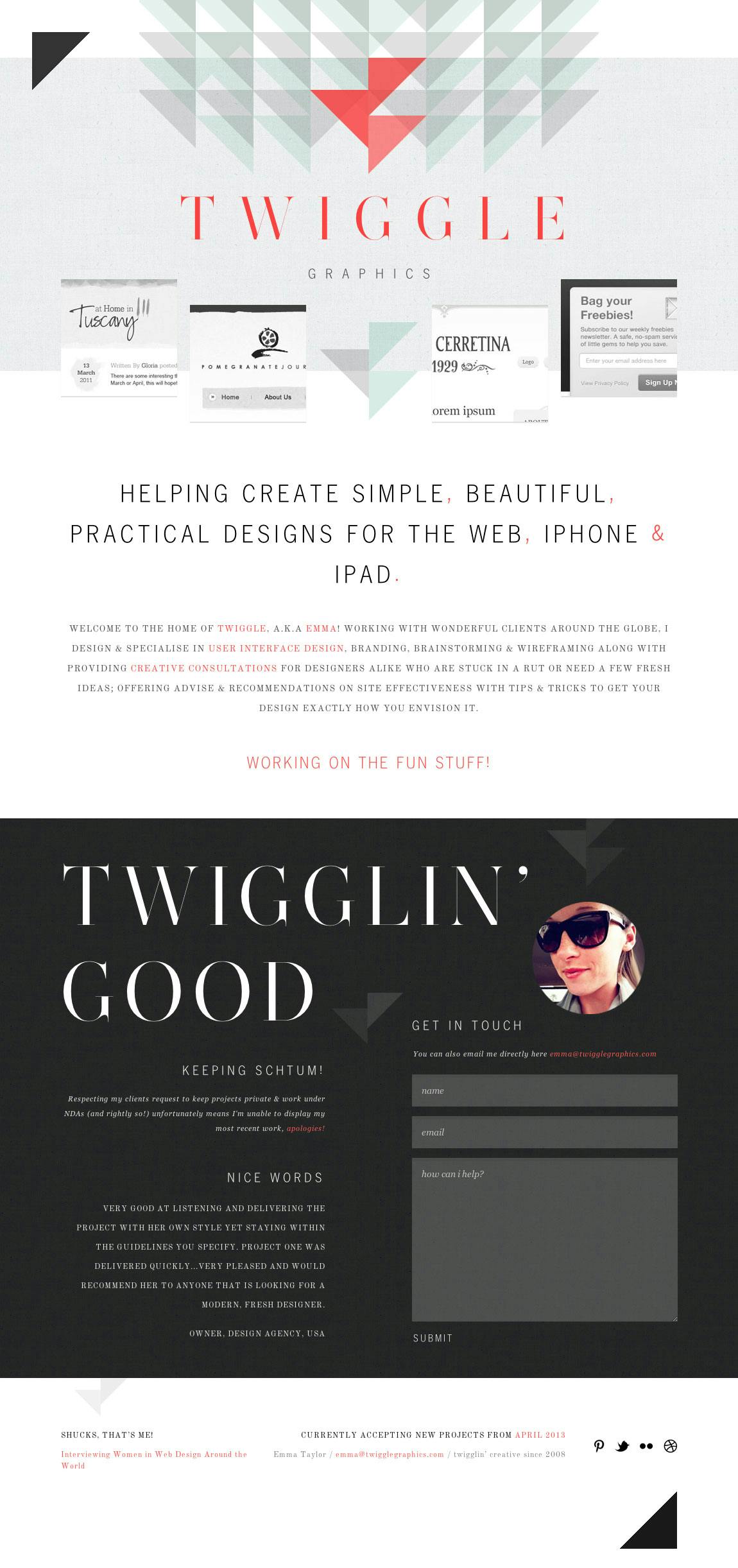 Twiggle Graphics Website Screenshot