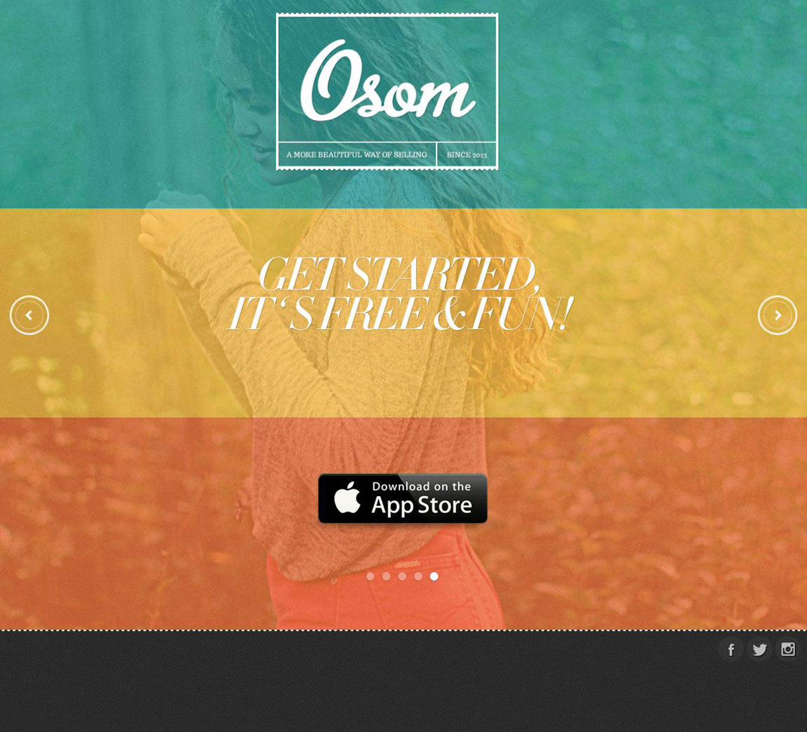 Osom Website Screenshot