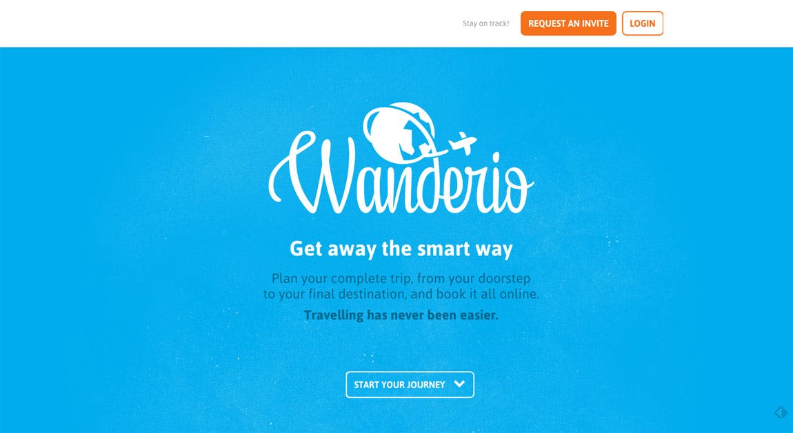 Wanderio Website Screenshot