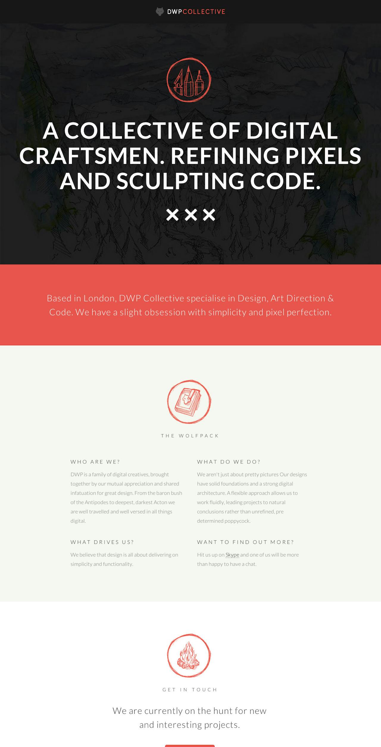 DWP Collective Website Screenshot