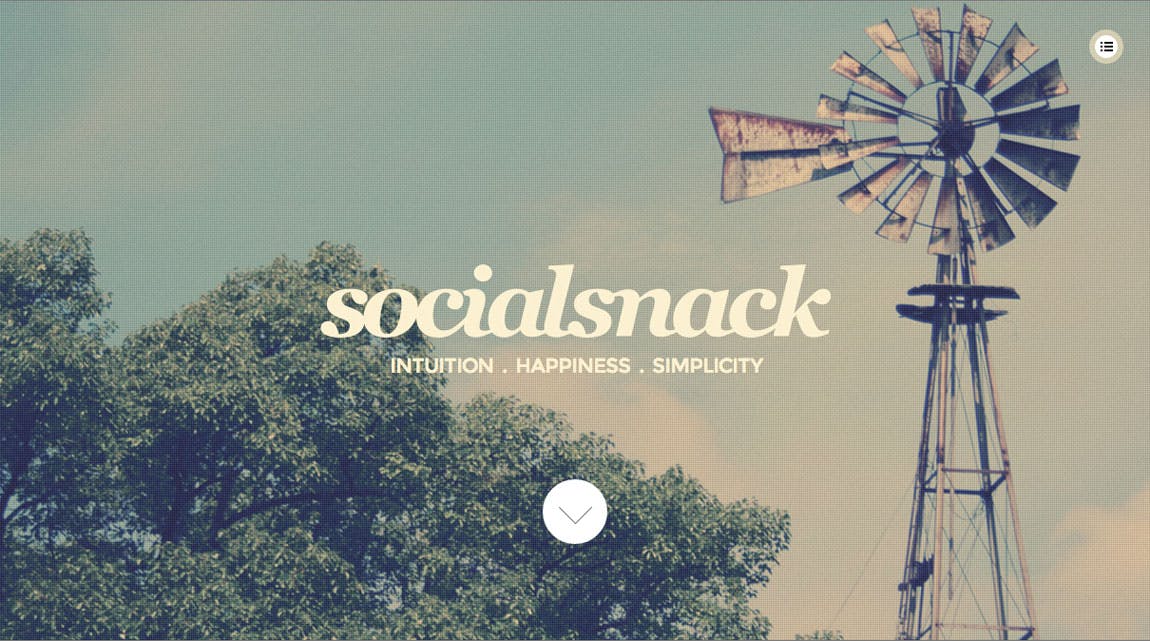Social Snack Website Screenshot