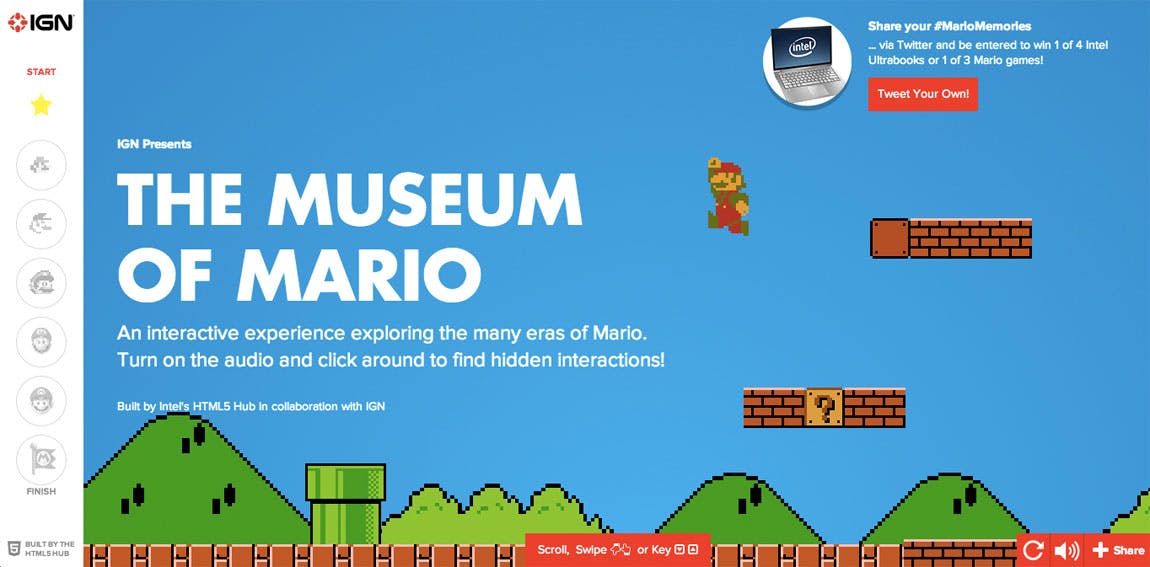 Museum of Mario Website Screenshot