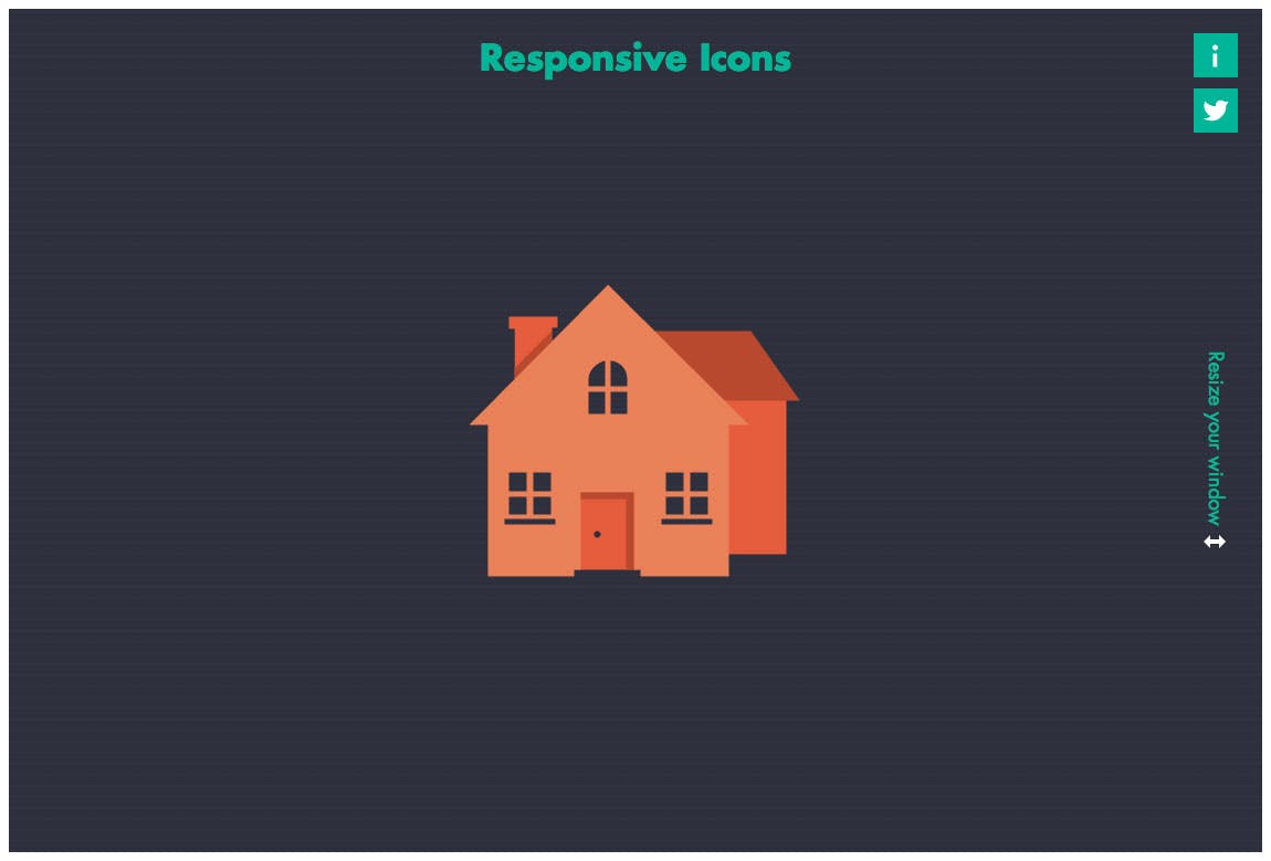Responsive Icons Website Screenshot