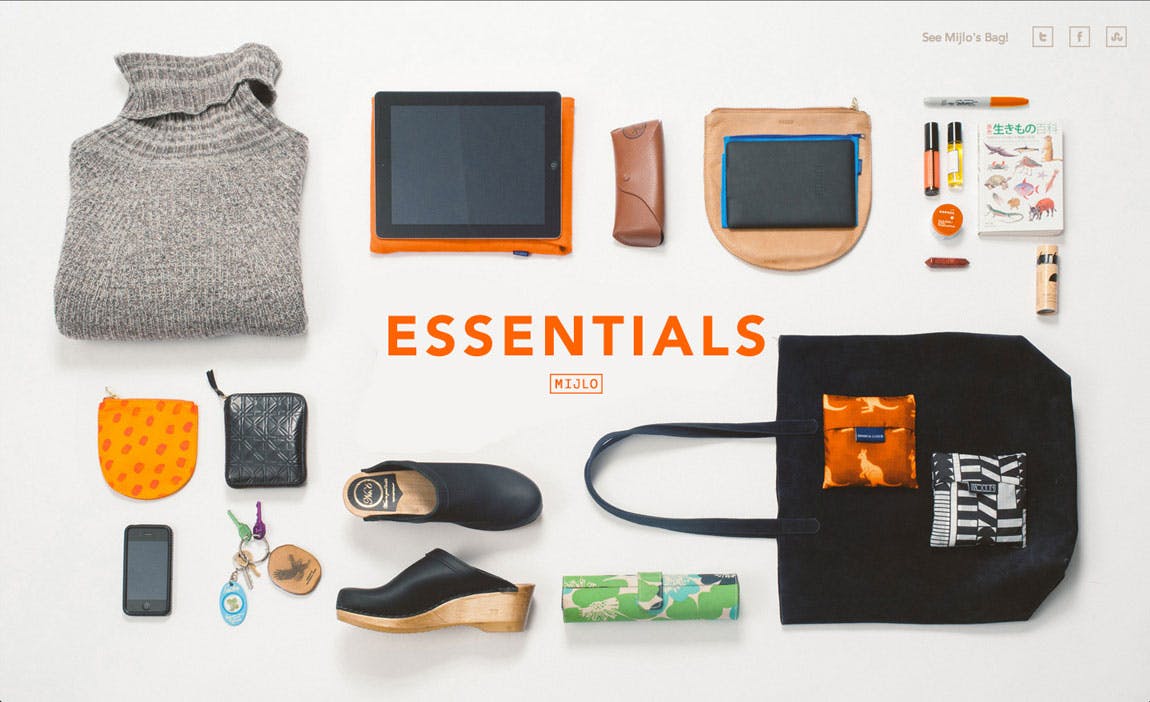 MIJLO Essentials Website Screenshot