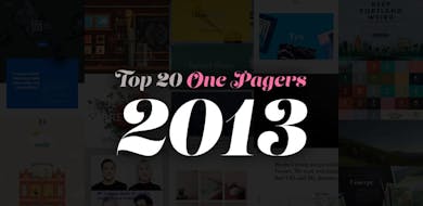 The Top 20 One Pagers from 2013.