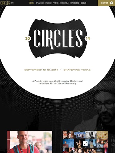 Circles: A Creative Conference Thumbnail Preview
