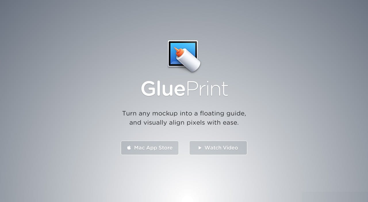 GluePrint Website Screenshot