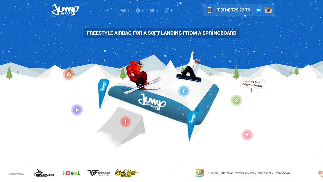 Jumpairbag Website Screenshot