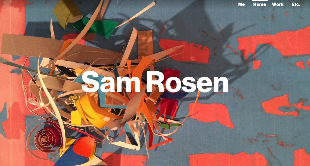 Sammy Rosen Website Screenshot