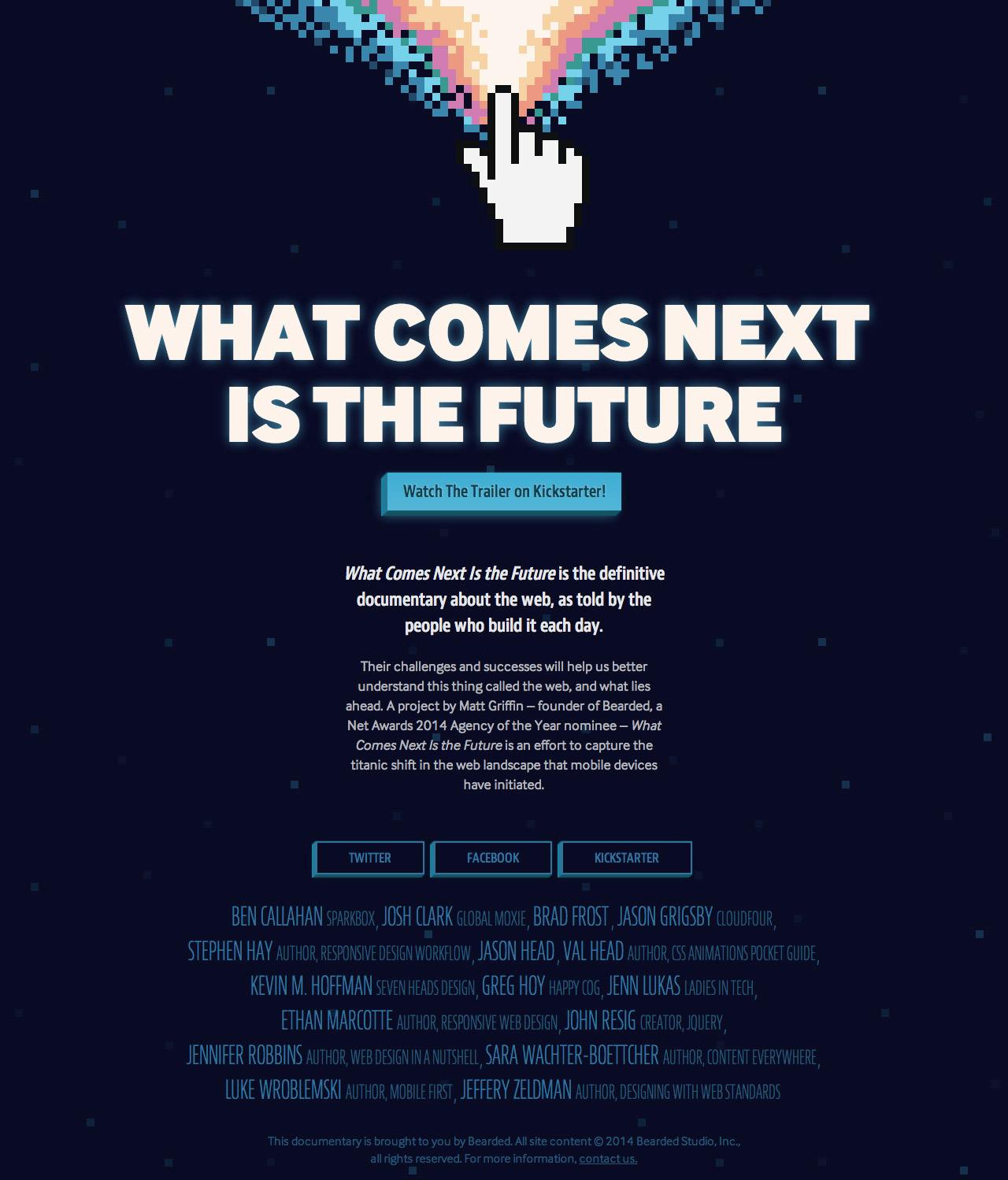 What Comes Next Is The Future Website Screenshot