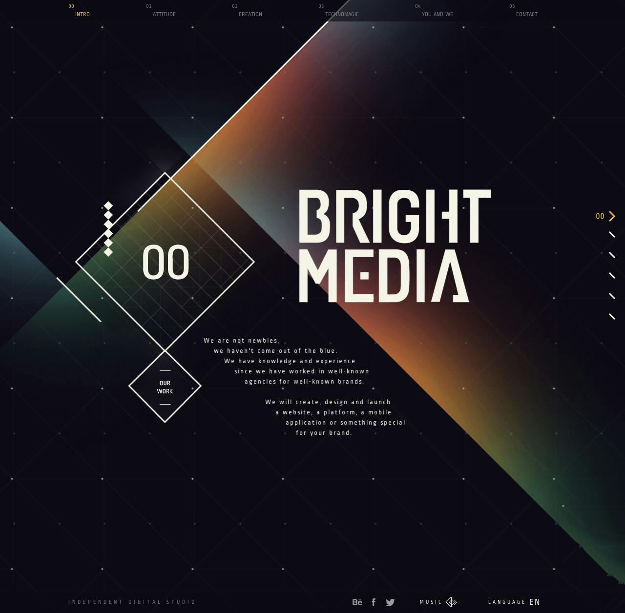 BrightMedia Website Screenshot