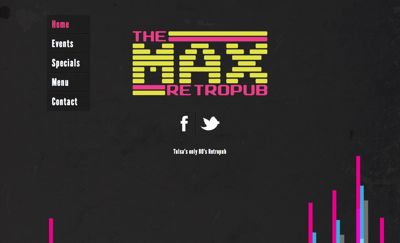 The Max Retropub Website Screenshot