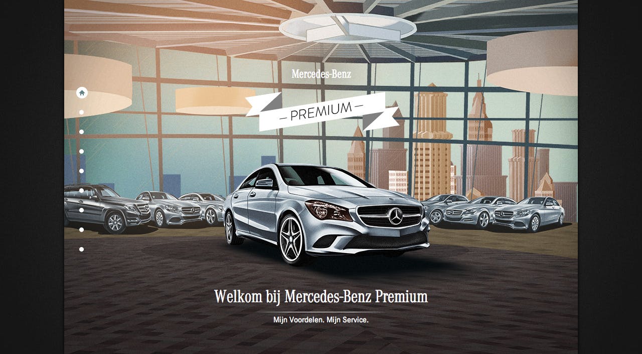 Mercedes Benz Premium Website Screenshot