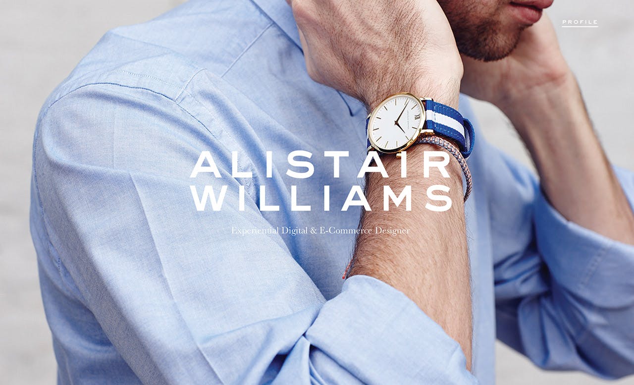 Alistair Williams Website Screenshot