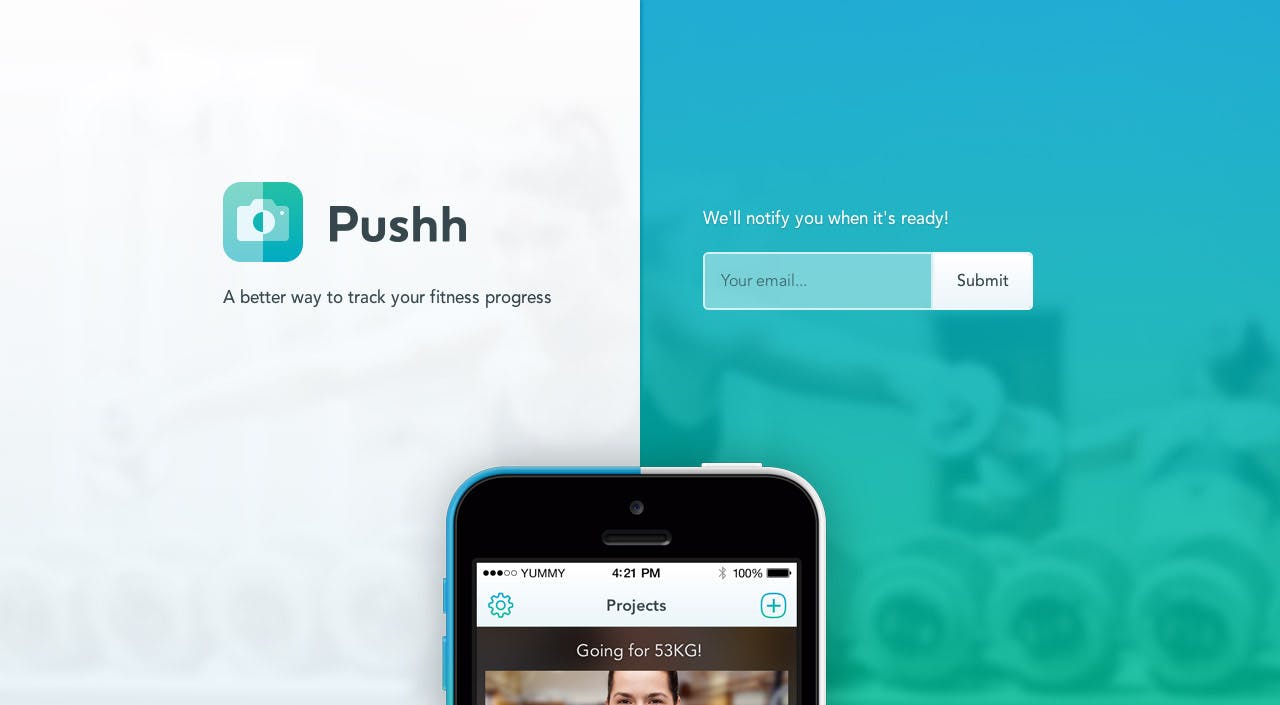 Pushh Website Screenshot