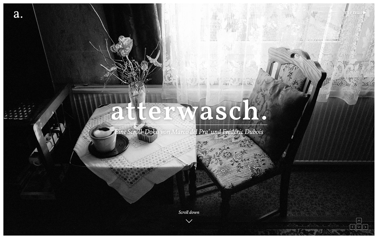 Atterwasch – a scroll doc Website Screenshot