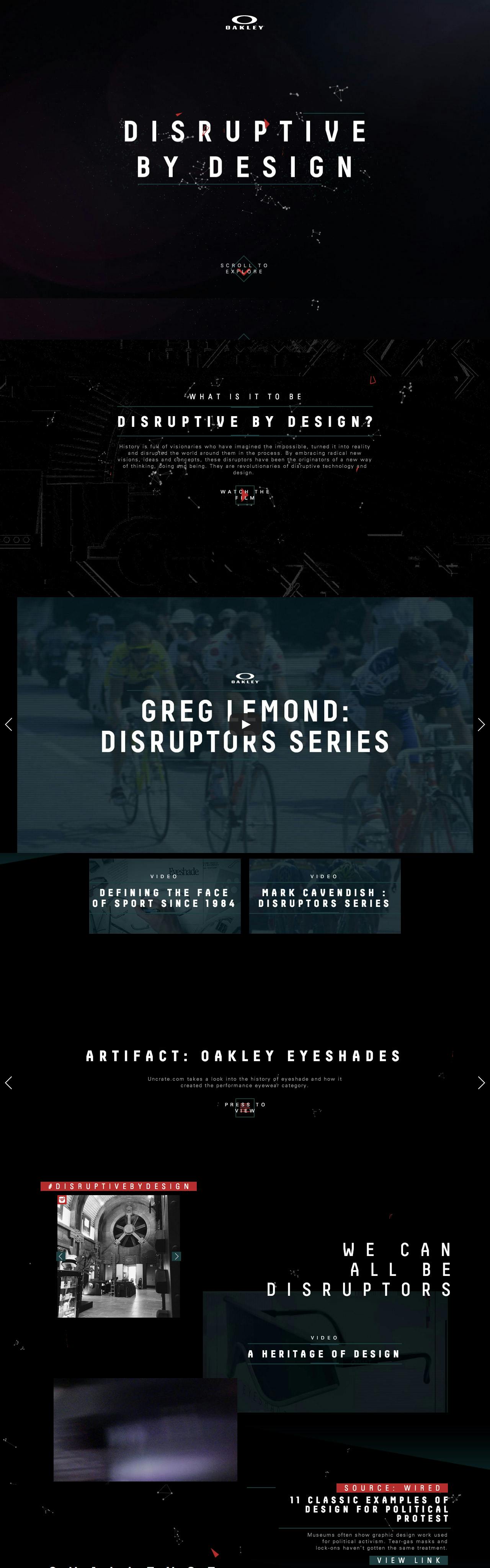 Disruptive By Design Website Screenshot