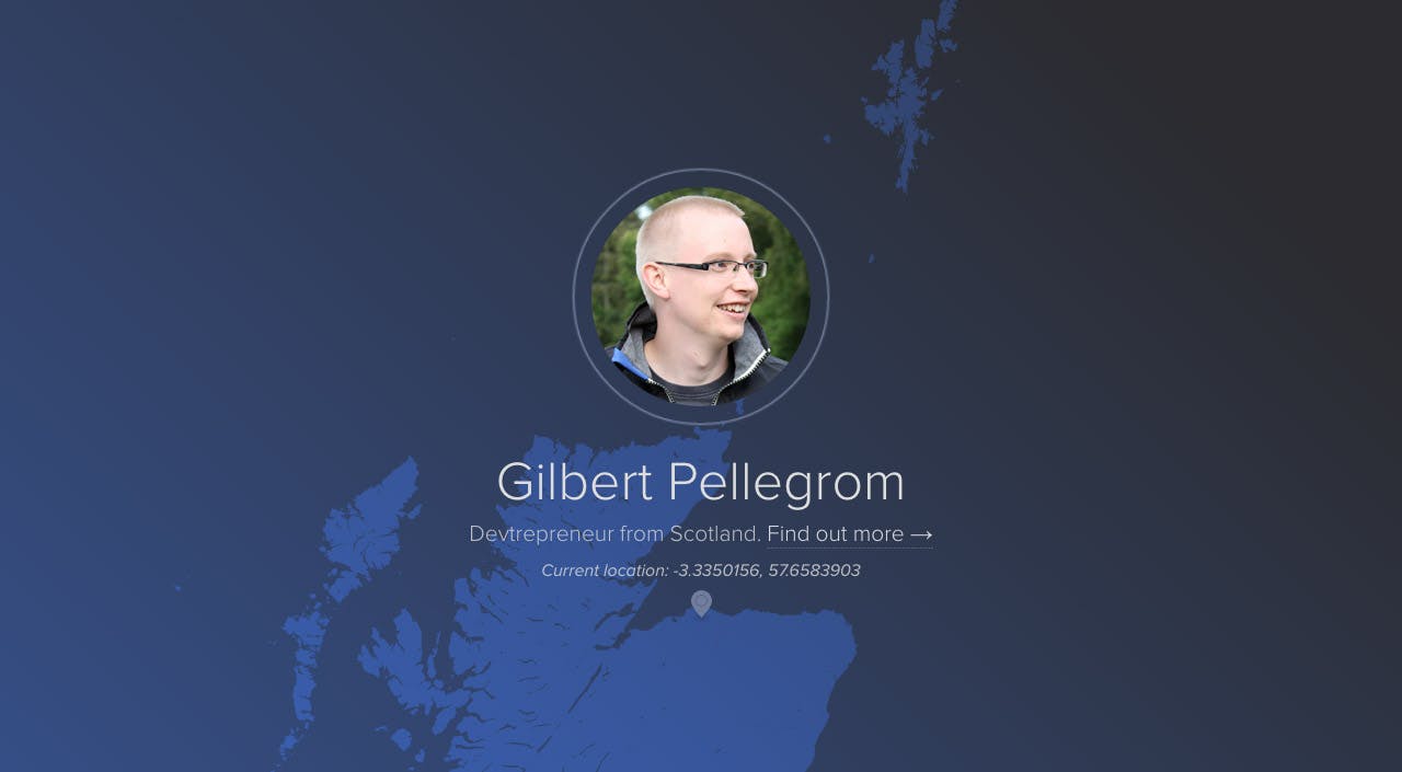 Gilbert Pellegrom Website Screenshot