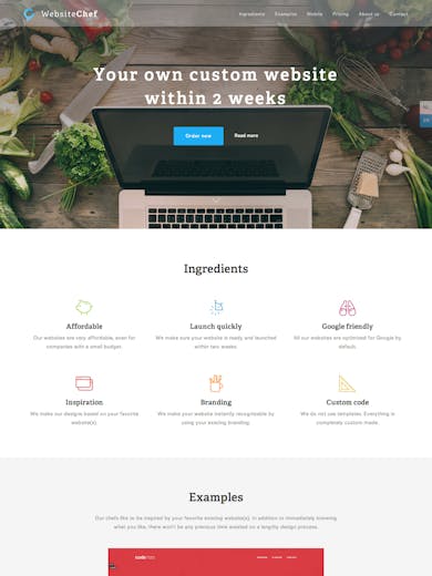 Website Chef Thumbnail Preview