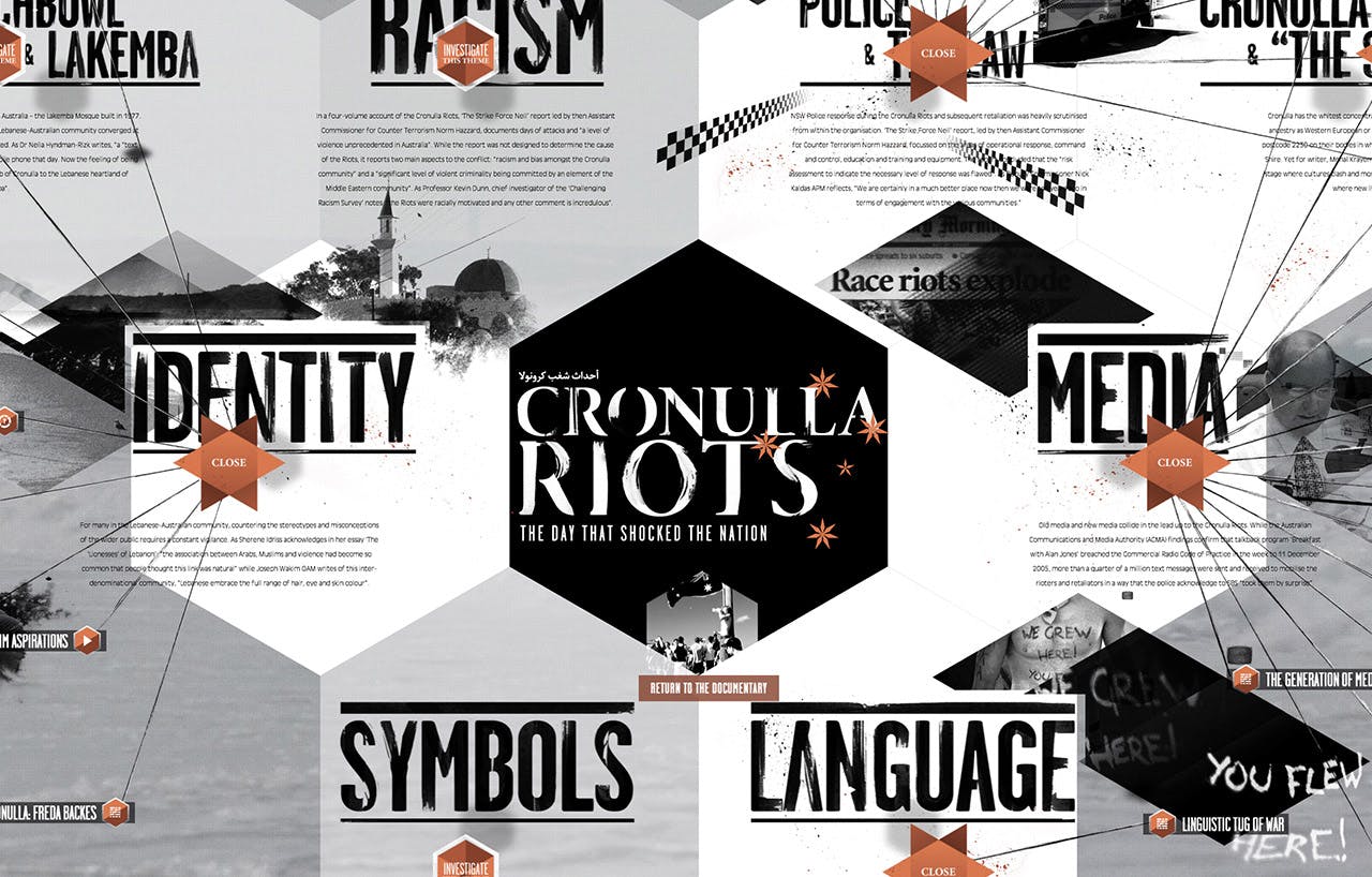 Cronulla Riots Website Screenshot