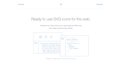 Ready-To-Use SVG icons Thumbnail Preview