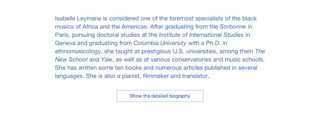 Isabelle Leymarie Biography Preview