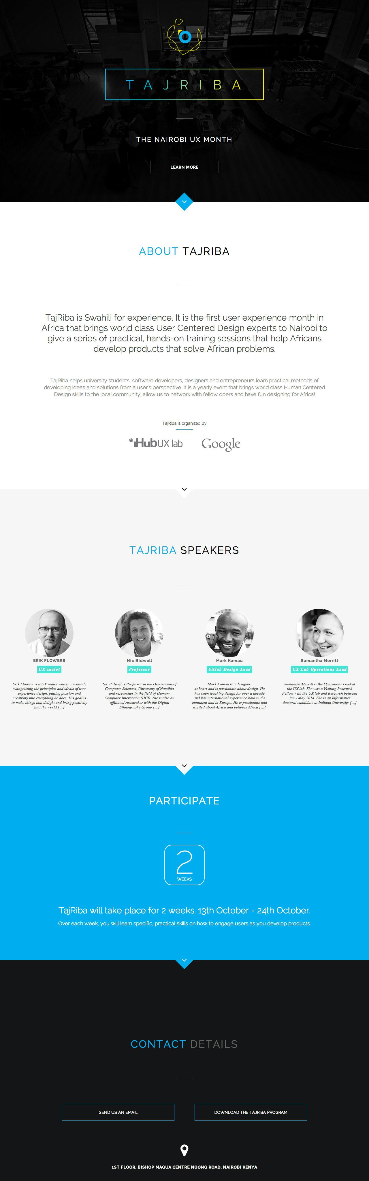 Tajriba Website Screenshot