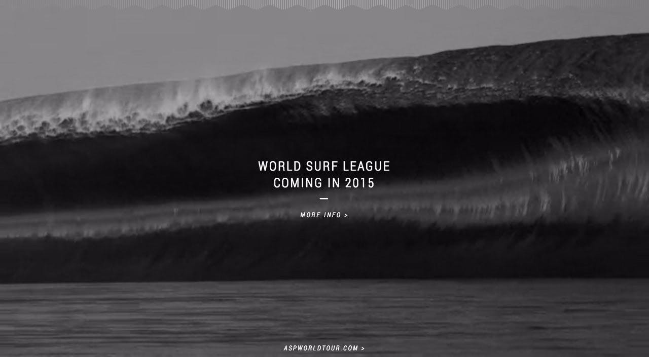 World Surf League Website Screenshot