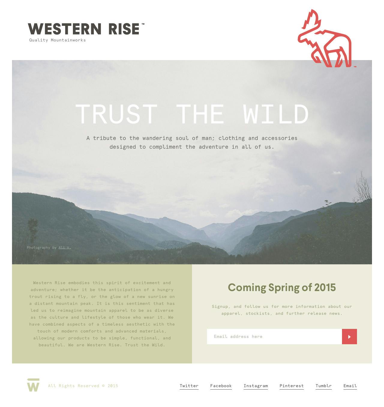 Western Rise Website Screenshot