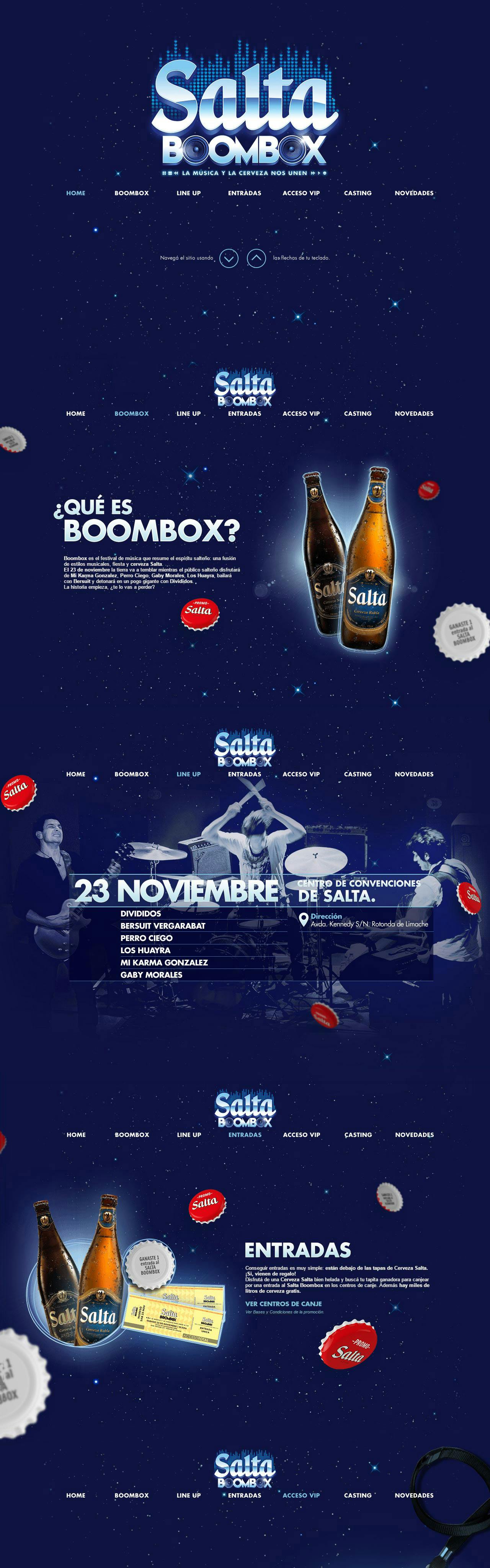 Salta BoomBox Website Screenshot
