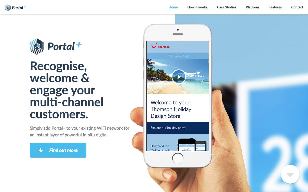 Portal+ Website Screenshot