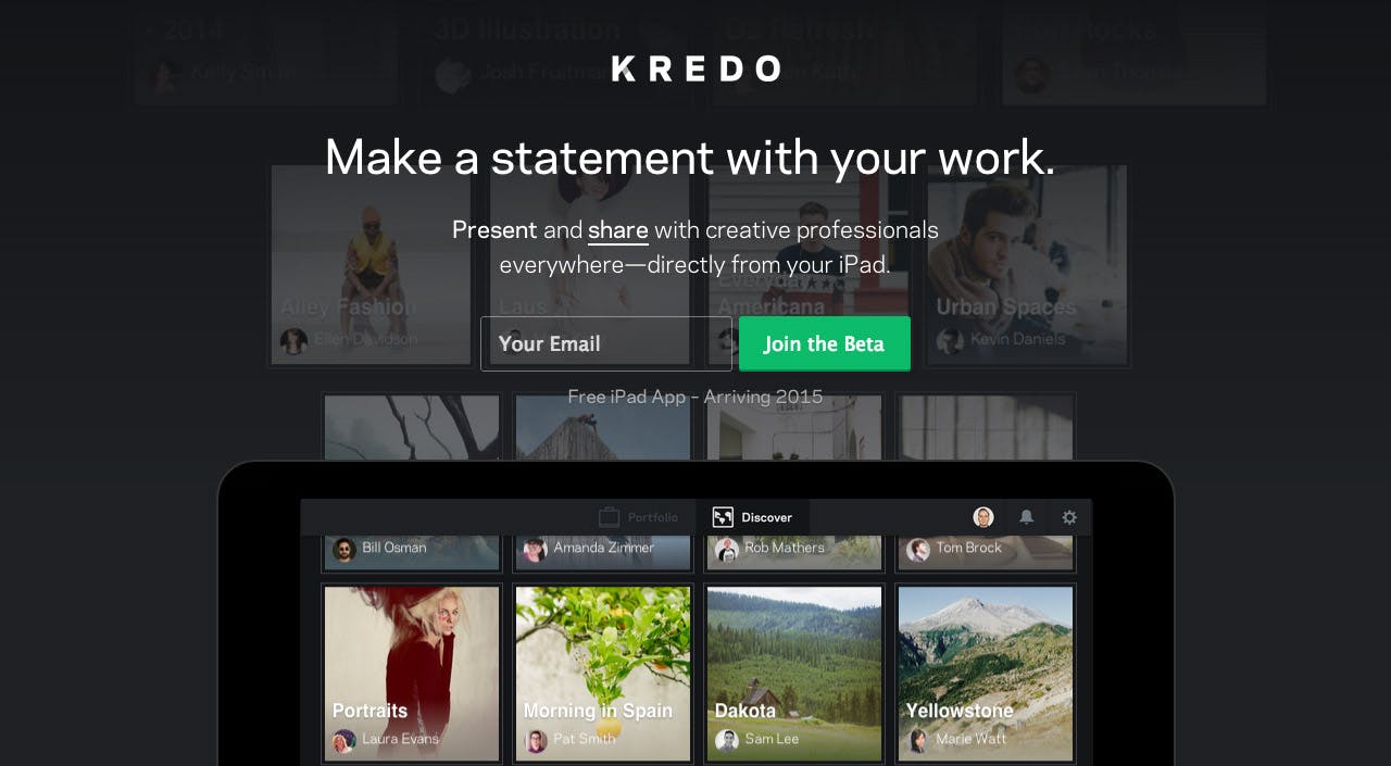 Kredo Website Screenshot