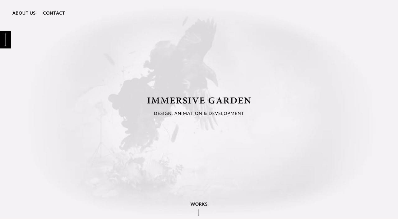 Immersive Garden Website Screenshot