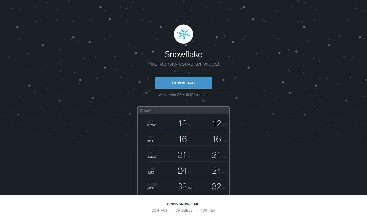 Snowflake Website Screenshot