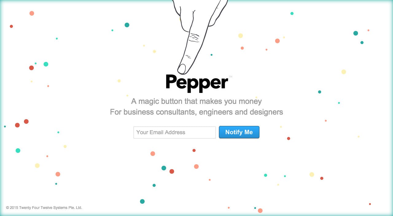 Pepper Website Screenshot
