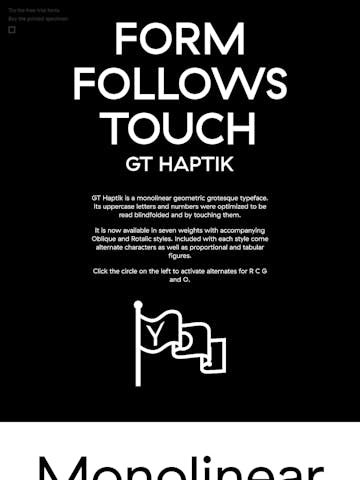 GT Haptik Typeface Thumbnail Preview