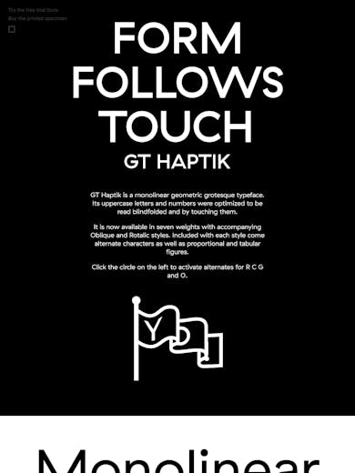 GT Haptik Typeface Thumbnail Preview