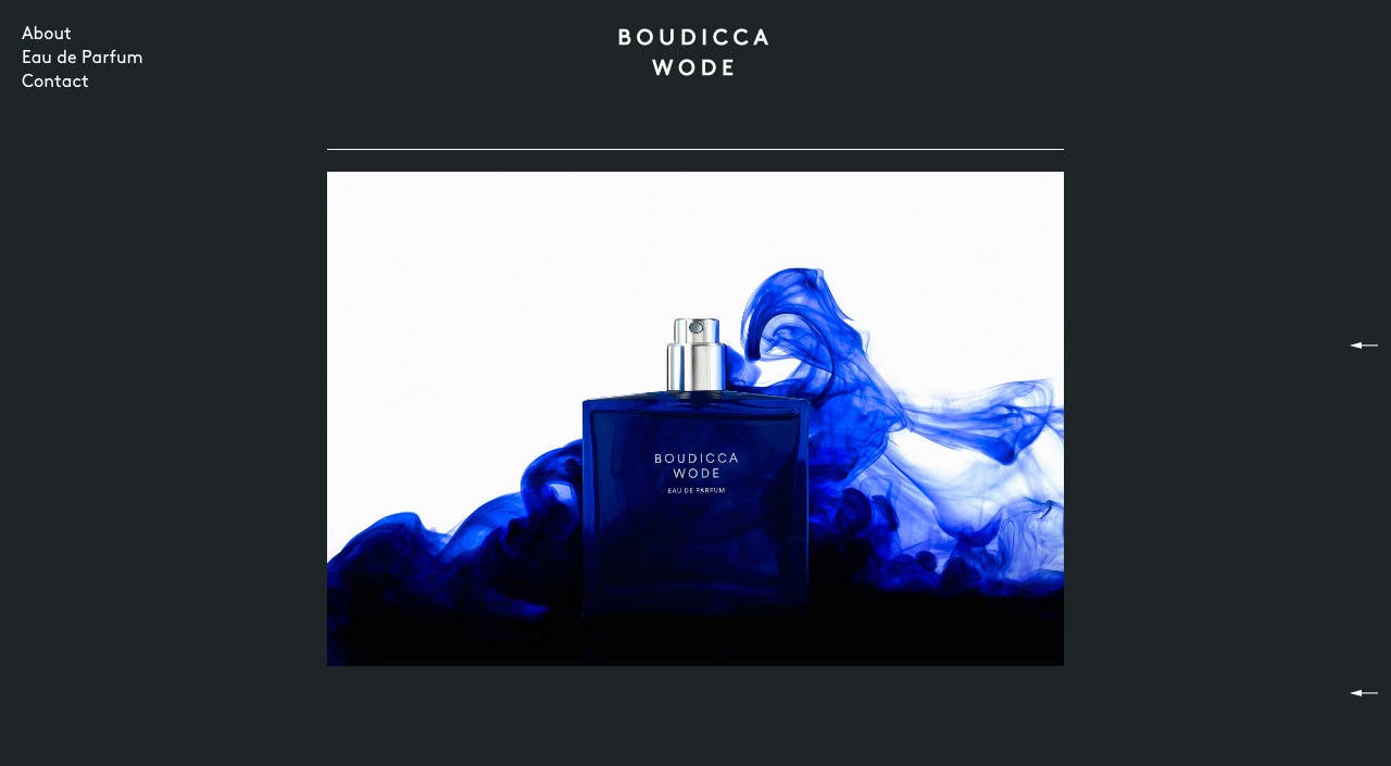 Boudicca Wode Website Screenshot