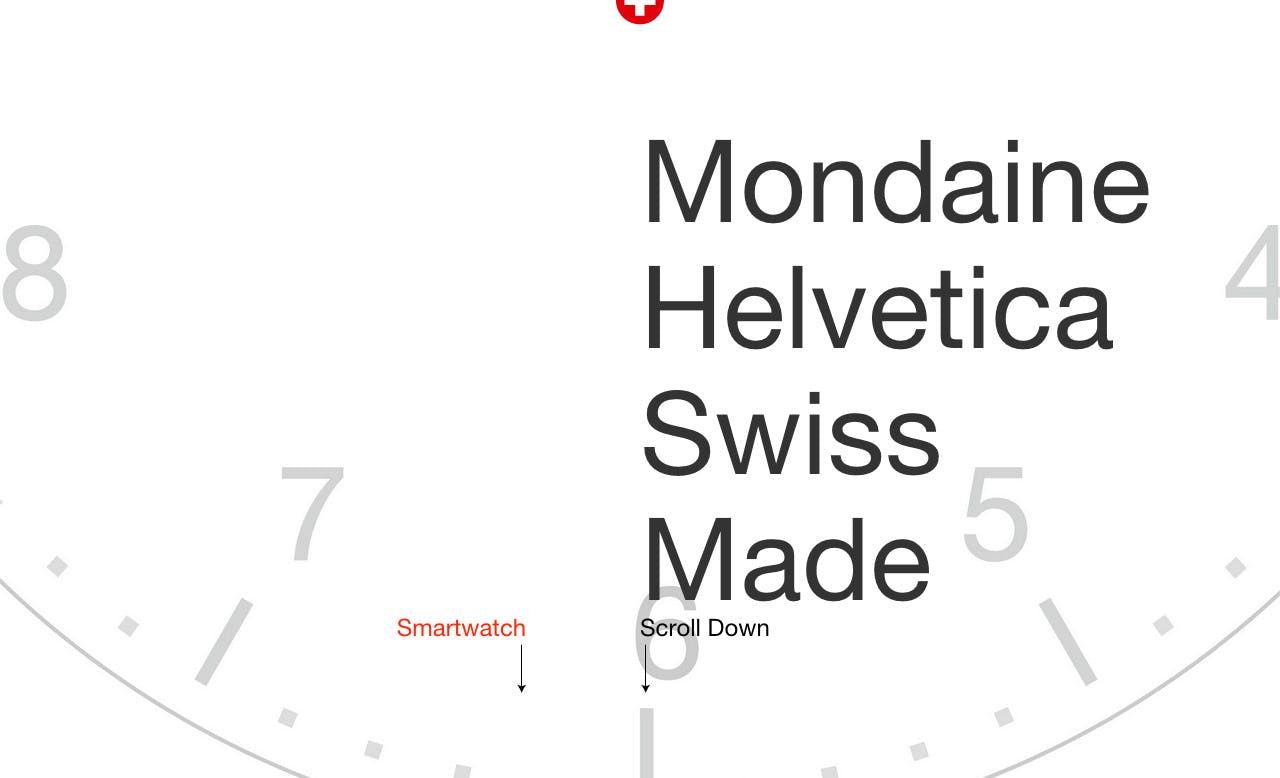 Mondaine Helvetica Website Screenshot